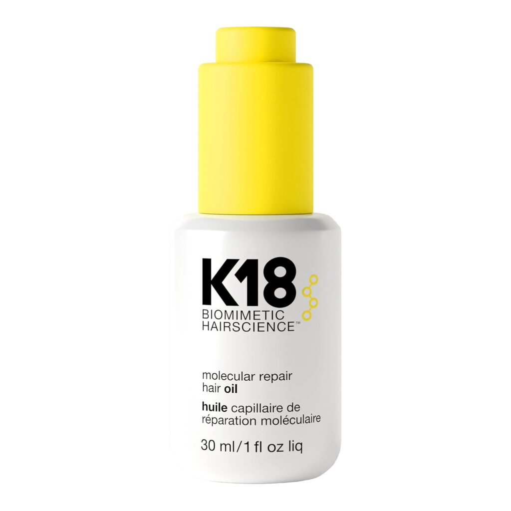 K18 Molecular Repair Hair Oil.