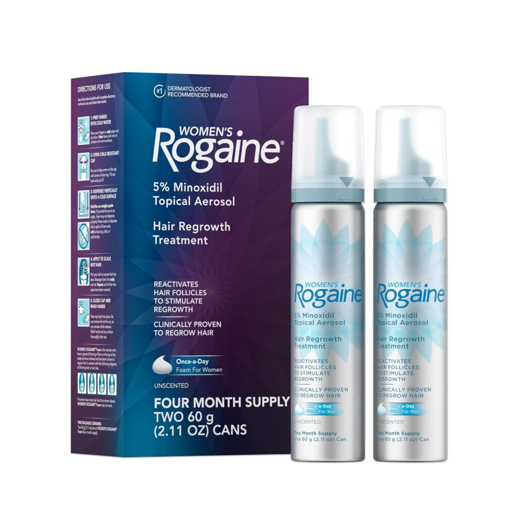 Rogaine Women's 5% Minoxidil Foam.